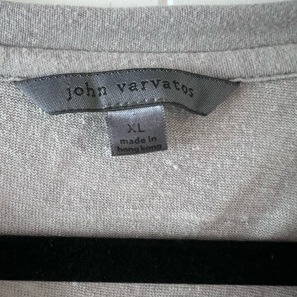 3 John Varvatos  XL Men’s V Neck Shirt Gray, Navy and Dark Gray. - Picture 4 of 5